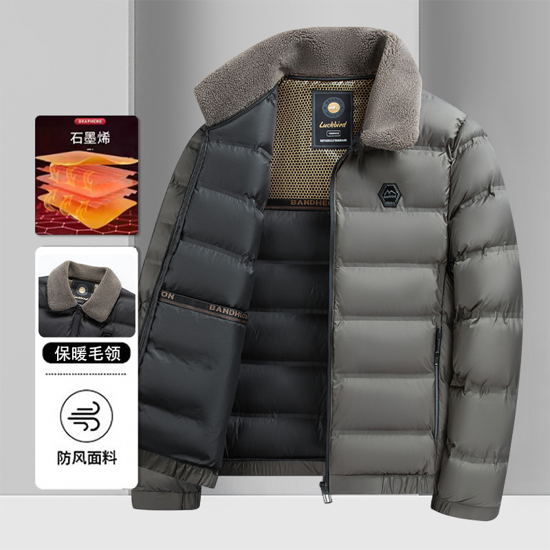 Chaqueta Acolchada Térmica para Hombre de Algodón y Poliéster, Térmico, para Ocio
