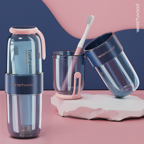 Portable travel toothbrush cup, tooth cleaning cup, tooth accessories, toothbrush cup, tooth basin, household oral hygiene, toothpaste storage box