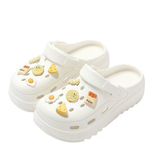 Thick-soled summer hole shoes for women, suitable for indoor and outdoor wear, slip-resistant, comfortable, new summer sandals