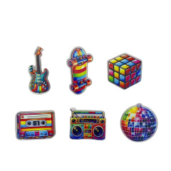 新品アクリルレリーフ両面クリエイティブギターラジオテープルービックキューブシリーズペンダントDIYペンダントアクセサリー