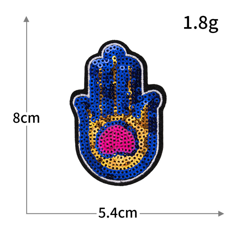 スパンコール刺繍サッカープラネットサングラスピーチハートノート漫画コンピュータ刺繍粘着刺繍布ステッカー在庫卸売|undefined