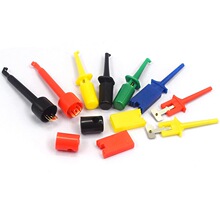 勾式测试夹子仪器仪表测试钩电源测试勾万用表扁体接线夹/头大号