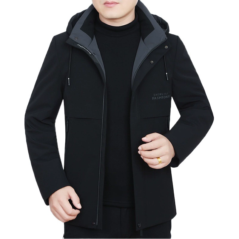 Весна и осень 2025. Новая мужская куртка-трансформер для мужчин среднего возраста, тонкая куртка в стиле dad, дропшипинг