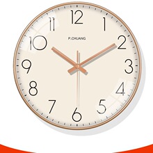 客厅电波创意挂钟钟表现代简约教室石英挂墙装饰家用自动对时钟