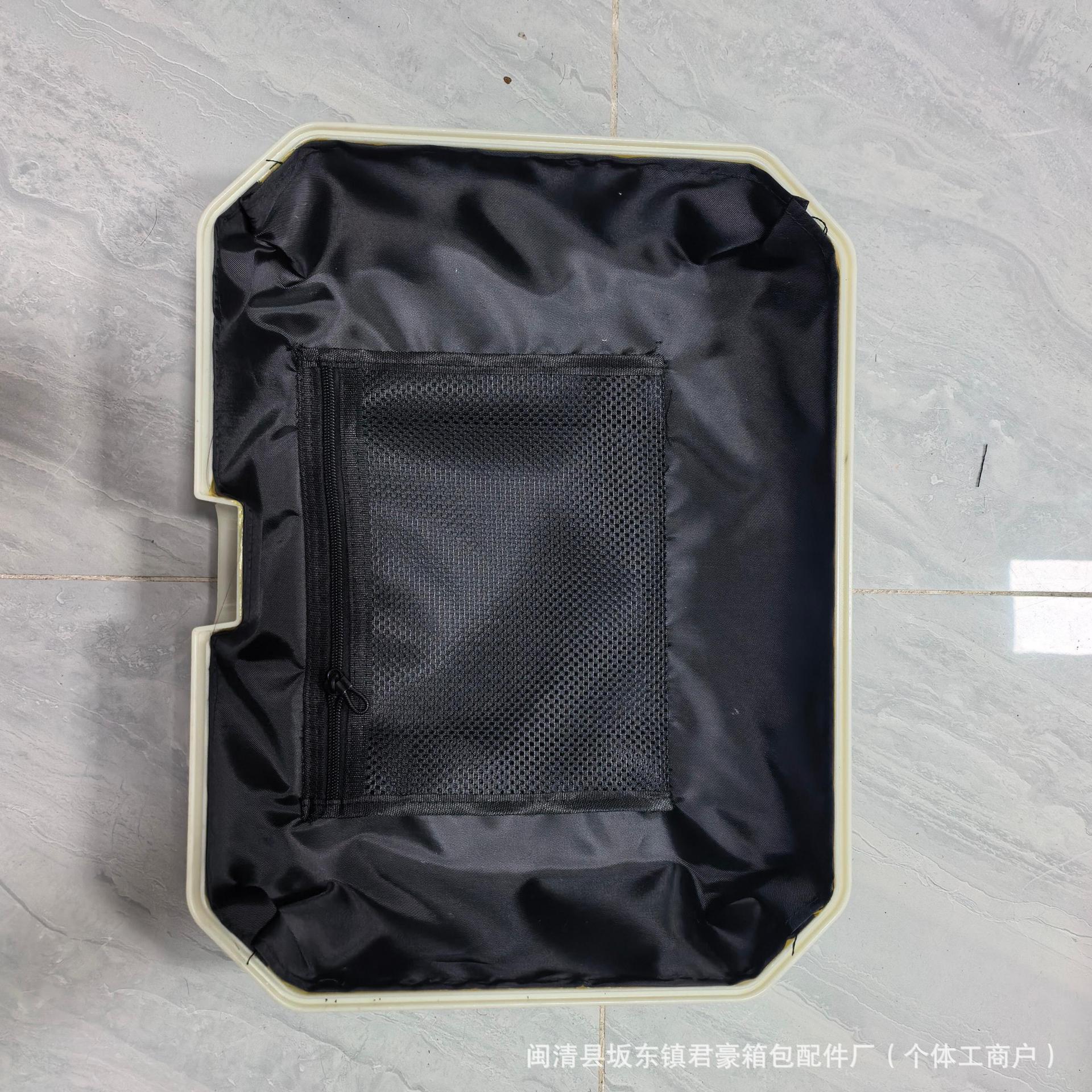 拉杆箱内里桃皮绒里布干湿分离中片内衬外贸摩托车后尾箱内胆网兜