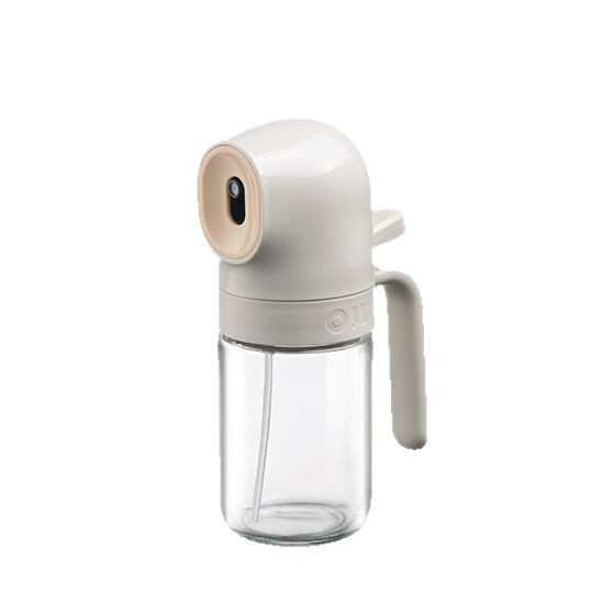 Olla de inyección de aceite de vidrio de generación de una pieza, olla de aceite pequeña de cocina para el hogar, botella de inyección de aceite por pulverización, botella de aceite por pulverización de freidora de aire