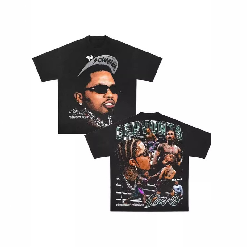 Amazon Aliexpress Amazon Source Y2K Pattern Retro Style Harajuku Hip-Hop Anime Printed Short Sleeves