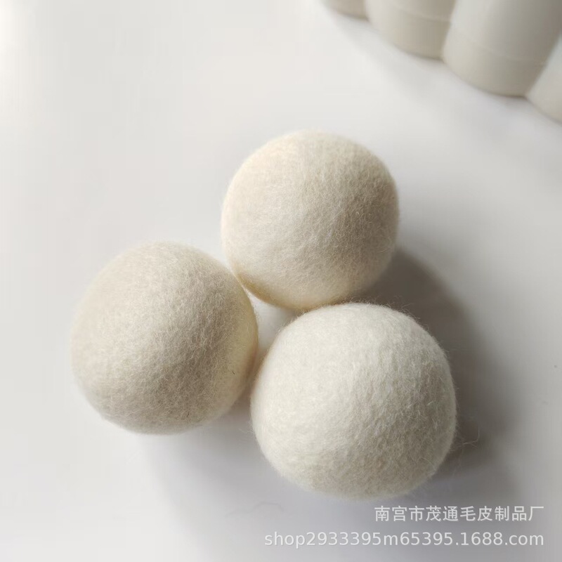 跨境新西兰干燥羊毛球烘干机专用球防静电除皱各种规格毛毡洗衣球|undefined