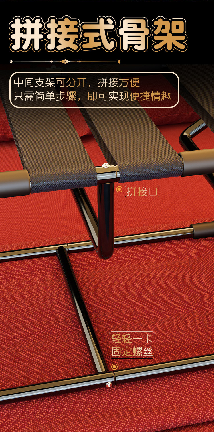 Jiuai SM Love Chair Adult Couple Alternative Training Furniture with Iron and Cotton-Nylon — detail image 9