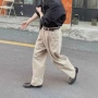 宽松直筒美式休闲西裤