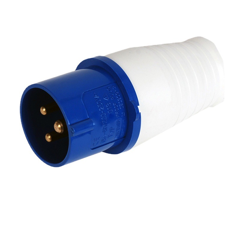 工业插头3P4P5P防水插头16A32A63A125A电源插头IP44/IP67尼龙插头