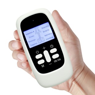 Dual-output multi-mode massage therapy blue screen double-hole dual-control physiotherapy instrument new independent massager
