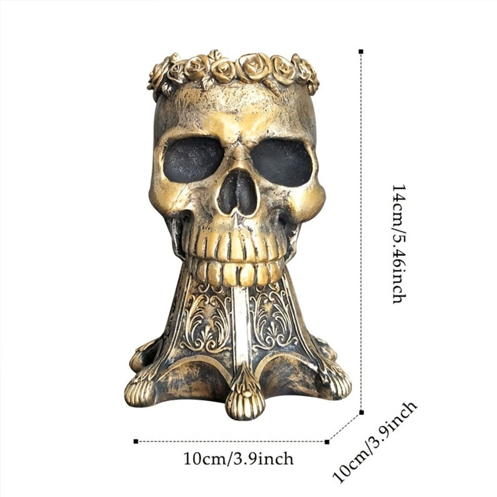 황금 해골 작은 화분