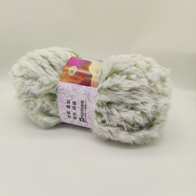 Imitación de visón terciopelo grueso lana tejida a mano DIY Imitación Piel terciopelo visón terciopelo sombrero bufanda manta hilo al por mayor