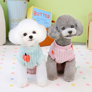 New dog spring and summer air conditioning clothing bitch belly protection anti-cold pajamas comfortable and warm home pet clothes