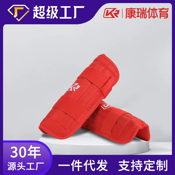 Cross-Border Kangrui Manufacturer's Sanda Leg Guards and Calf Guards Set with Protective Gear for Martial Arts, One-Piece Dropshipping Protection