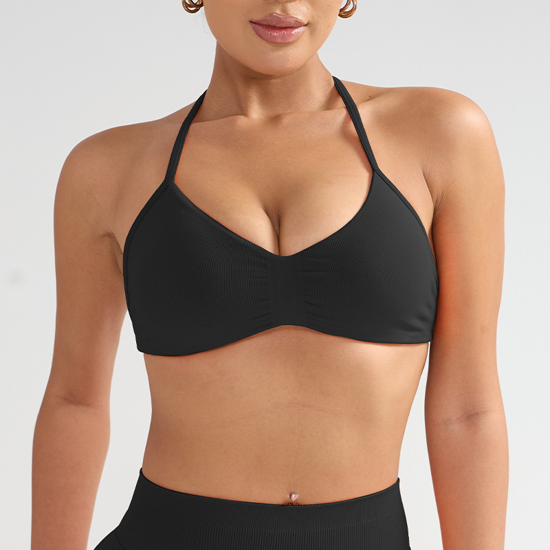 Black [halter neck short style]