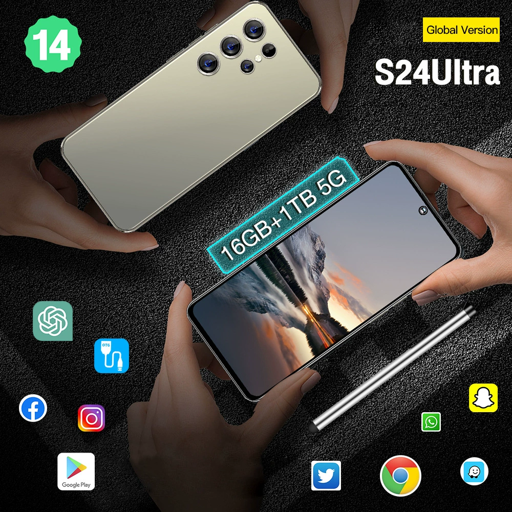 MIQOO S24 Ultra 16GB+1TB, 7.3'' HD, 50MP+108MP Quad Camera, EU/US/AU/UK color variants
