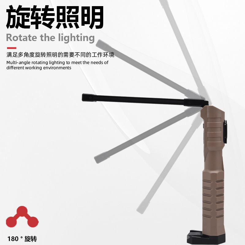 Nueva Luz de reparación de automóviles LED plegable luz de trabajo potente imán multifuncional luz fuerte linterna de emergencia Luz de inspección