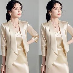 单/套装 初秋新款女装套装轻奢感女人味西装外套吊带裙两件套