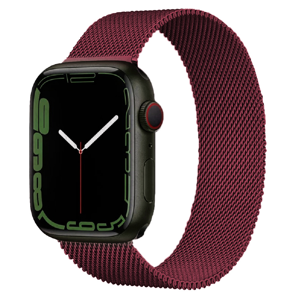 For Apple Watch Milan Strap Apple Watch 7 Generation Stainless Steel Milanese Magnetic Strap