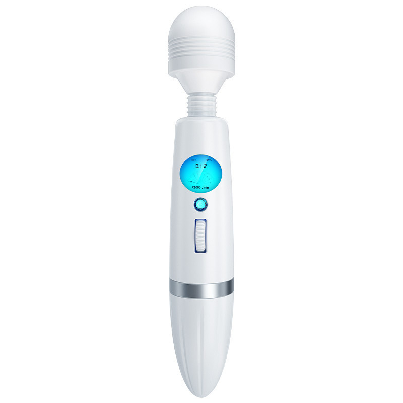Vibrator eléctrico AV varilla de cristal líquido torácico varilla de masaje masturbadora femenina orgasmo adulto artículos sexuales