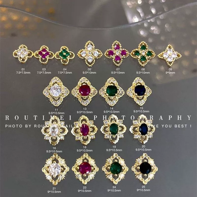 Новая серия ногтей Bucchilати Легкие украшения из циркона