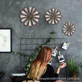 跨境装饰艺术木制风车墙壁装饰 3 件套厨房客厅卧室墙壁装饰