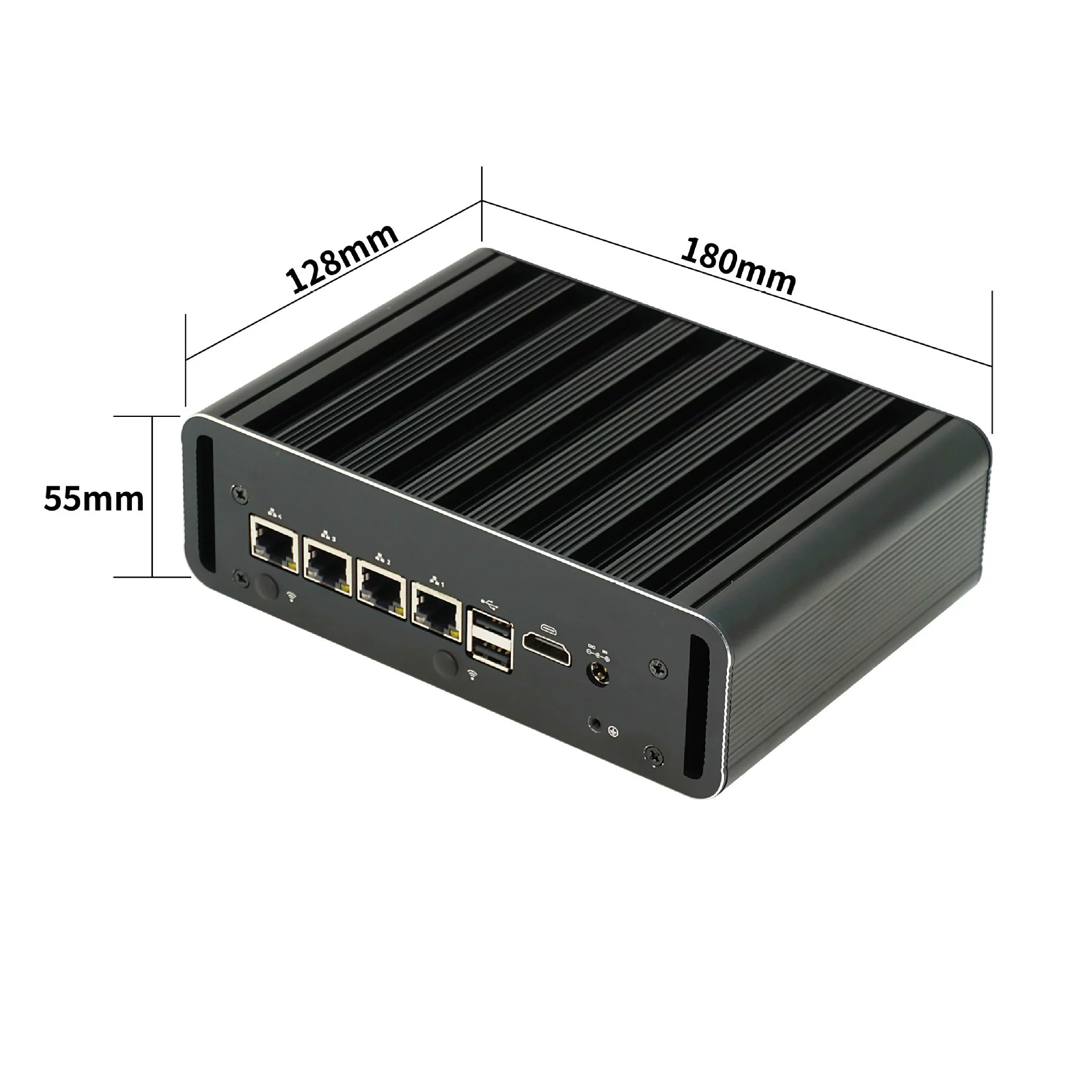 J4125J6412N100 Мини-Хост-микрокомпьютер Core I3I5I7 Промышленная управляющая машина Компьютерный сетевой порт