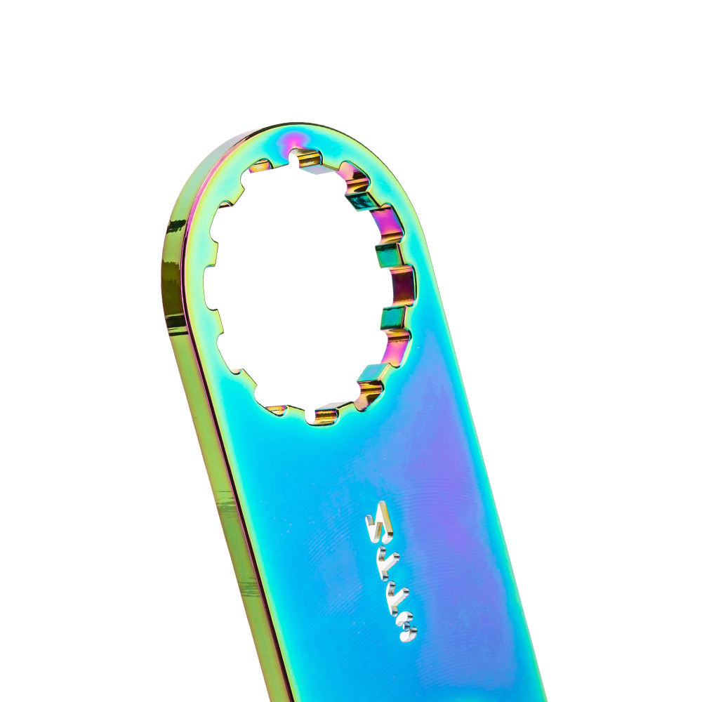 Herramienta de reparación de bicicletas tenedor delantero cubierta de hombro llave amortiguador cubierta superior herramienta de desmontaje aleación de aluminio herramienta de la bicicleta