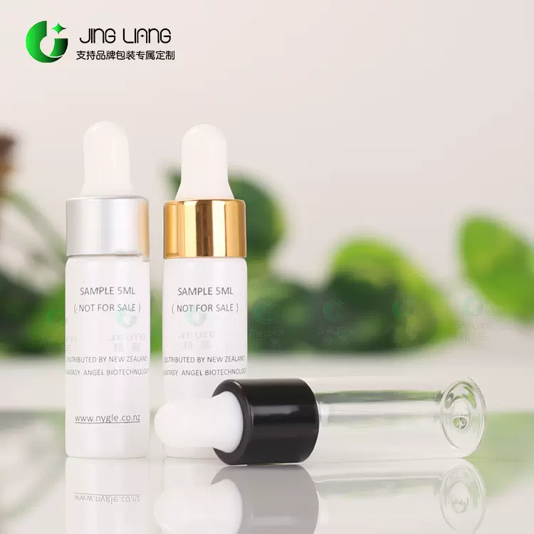 厂家现货3ml小精油瓶螺口拉管试用装瓶规格不限1ml分装小玻璃瓶