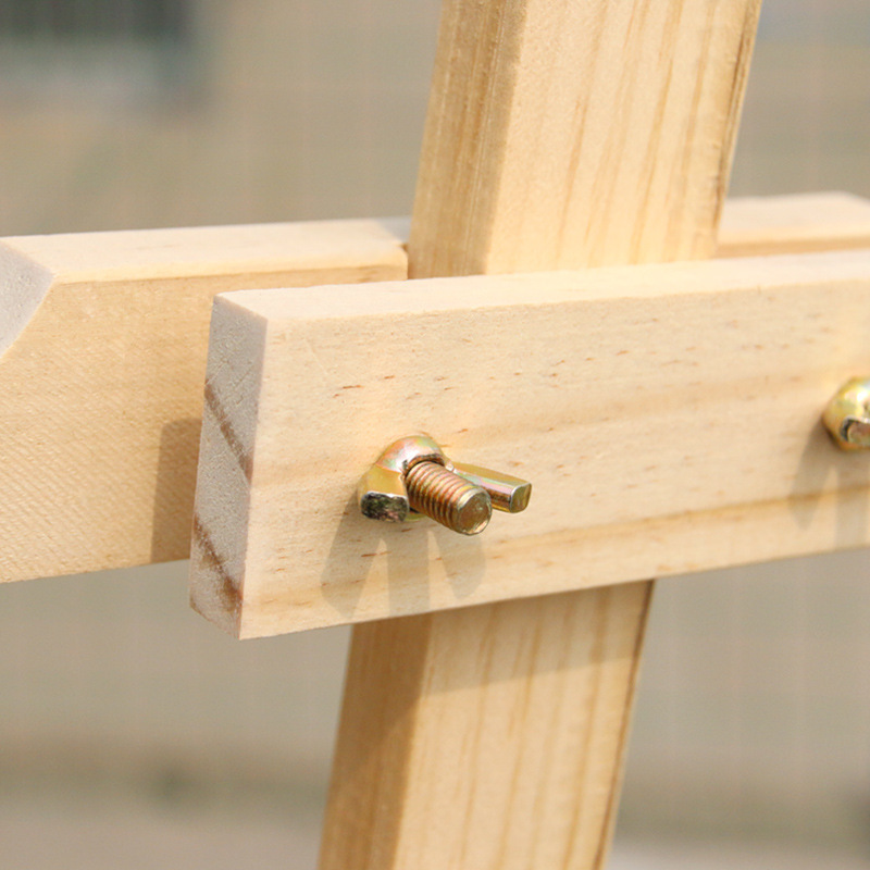 厂家实木画架美术生专用批发4k画板松木小素描油画架子木质展示架详情7