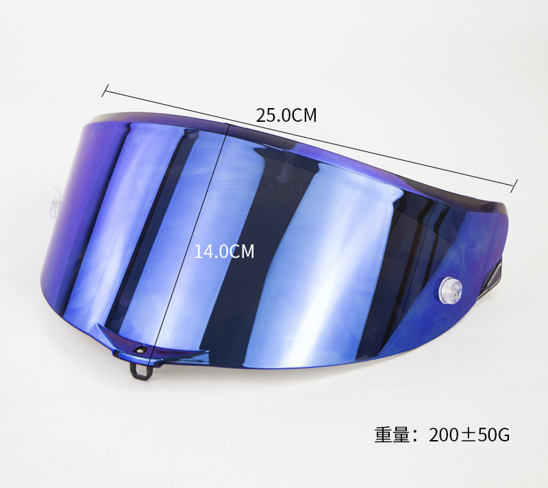 Pista Motorcycle Helmet Lens Gprr Corsa Dark Tea Electroplated Silver Goggles Motorcycle Helmet Lens in Stock