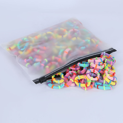 Baby hair tie 2.5cm small middle elastic washcloth loop 100 pieces bird bag hair tie for girls