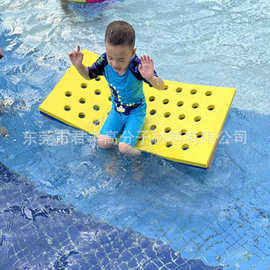 加工黄色EVA漂浮洞洞板亲子游泳教具 水育馆打水板XPE泡棉浮板