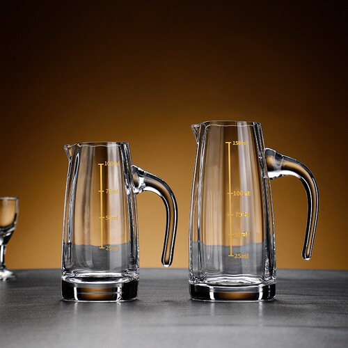 Baer crystal wine dispenser wholesale 100m wine measuring device Zhiling wine dispenser household commercial glass wine set