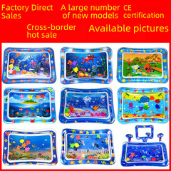 Cross-border CE certified CPC cartoon eco-friendly thick large PVC baby crawling training inflatable patting water mat