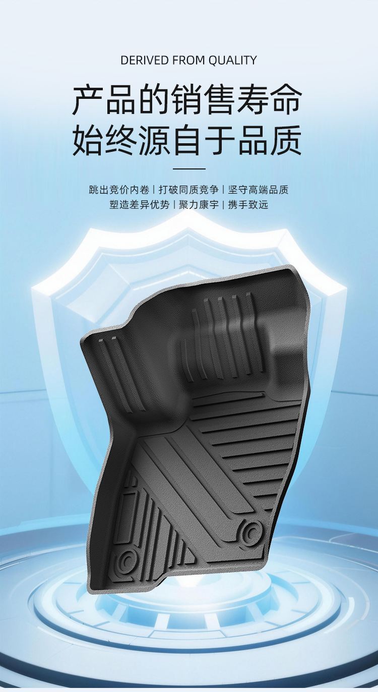 Suitable for North America, 19-26 Models of Ford Edge Car Floor Mats, Environmentally Friendly Tpe Floor Mats, Trunk Mats