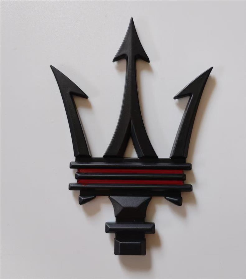 New Maserati emblem, Ghibli side emblem, Levante, President, Ghibli hood and tail emblem, modification