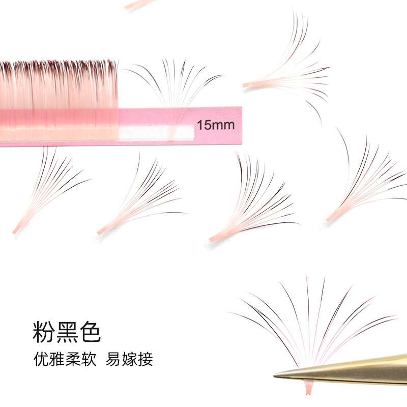 NAGARAKU gradiente de color automático injerto floración pestañas fluorescente verde rosa púrpura azul blanco un segundo floración magnética