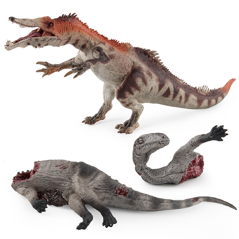 Simulación transfronteriza Jurásico modelo de dinosaurio Cresta de hielo Dragón Garra pesada Dragón Fantasma Río Dragón dinosaurio cadáver sólido modelo hecho a mano