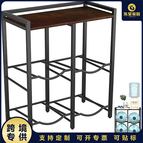 加厚家用收纳架 双层工业风金属支架 简易安装稳固水桶置物架