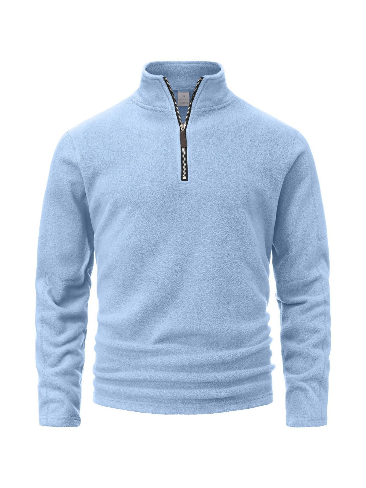 Otoño e invierno transfronterizos, suéter de media cremallera para hombres, 100 trajes de terciopelo empalmados, chaquetas de fitness y carreras para hombres