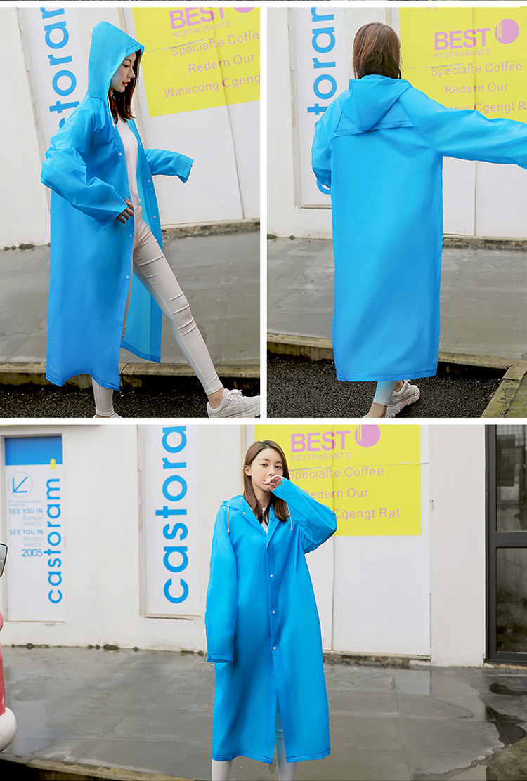 mefine Mingjia EVA fashionable Adult hiking Raincoat, colorful outdoor travel hiking breathable portable raincoat detail image 13