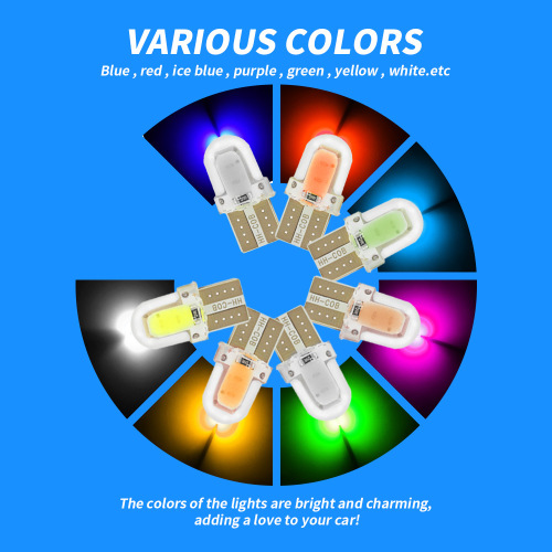 DXZ T10 Silicone Lamp T10 COB LED Car Width Lamp W5W 168 194 License Plate Lamp Reading Lamp