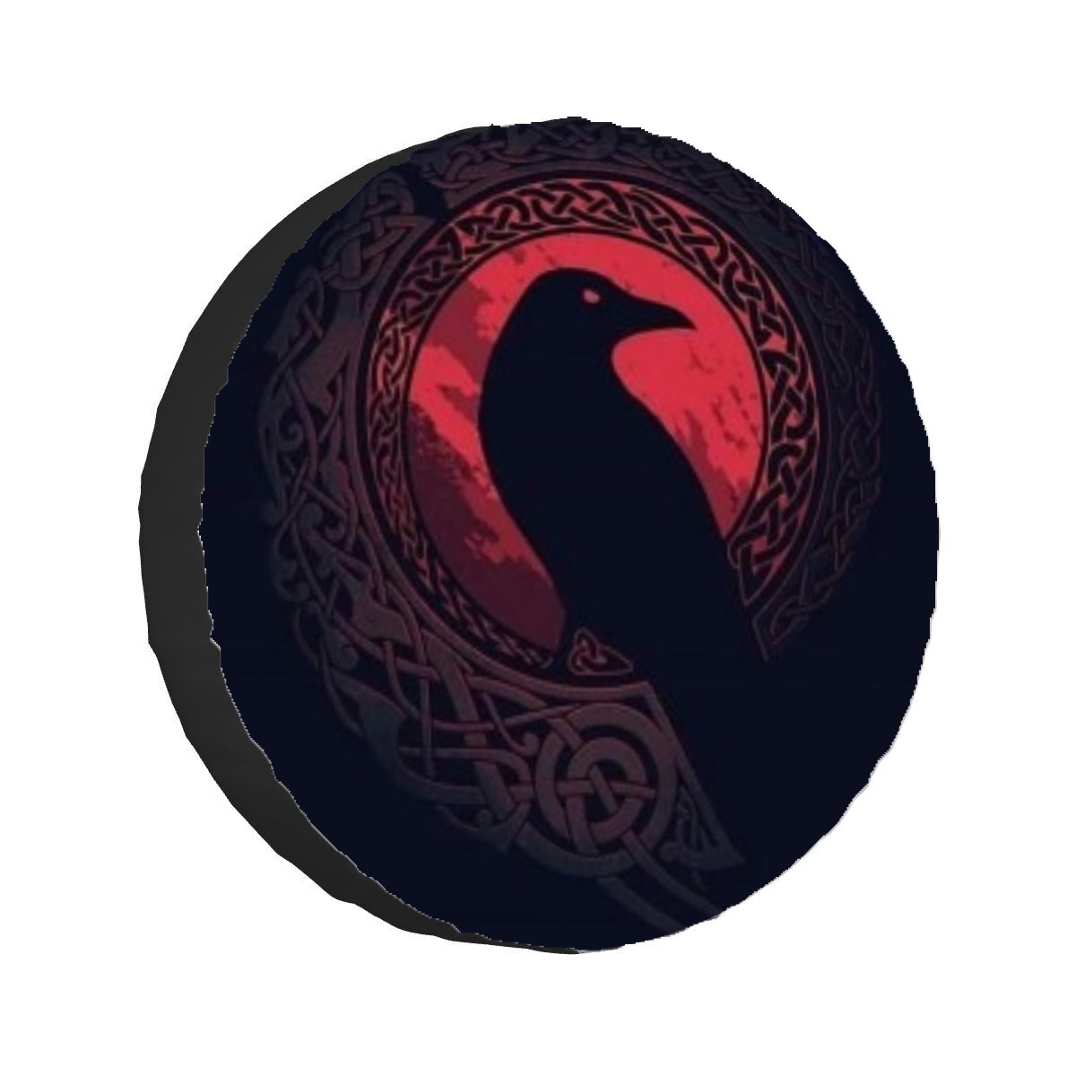 Customized according to your design, POD European and American retro print spare tire cover, universal tire cover for off-road SUVs (no holes) protective cover