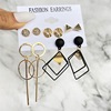 Retro earrings, advanced set, metal jewelry, European style, high-quality style, wholesale