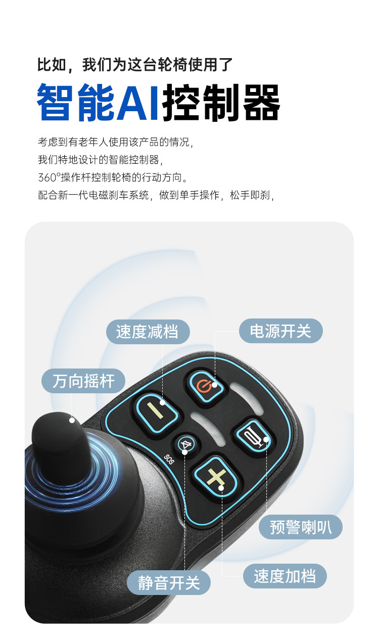 Deban electric wheelchair is a portable, new, lightweight, foldable, small, intelligent, fully automatic mobility device for the elderly