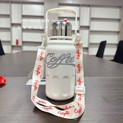 2024 Large Capacity Insulated Cup, Tea-Water Separating, 316 Stainless Steel Outdoor Sports Portable Water Bottle