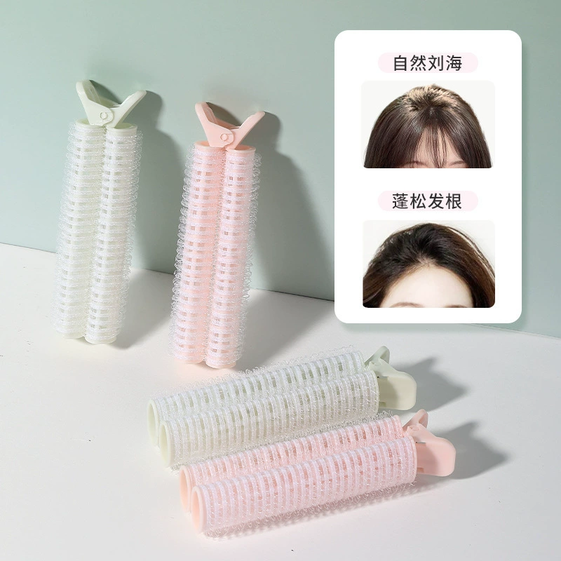 LMLTOP cross-border VN hair root fluffy clips 4 pack air bangs self-adhesive curling iron TOP-004